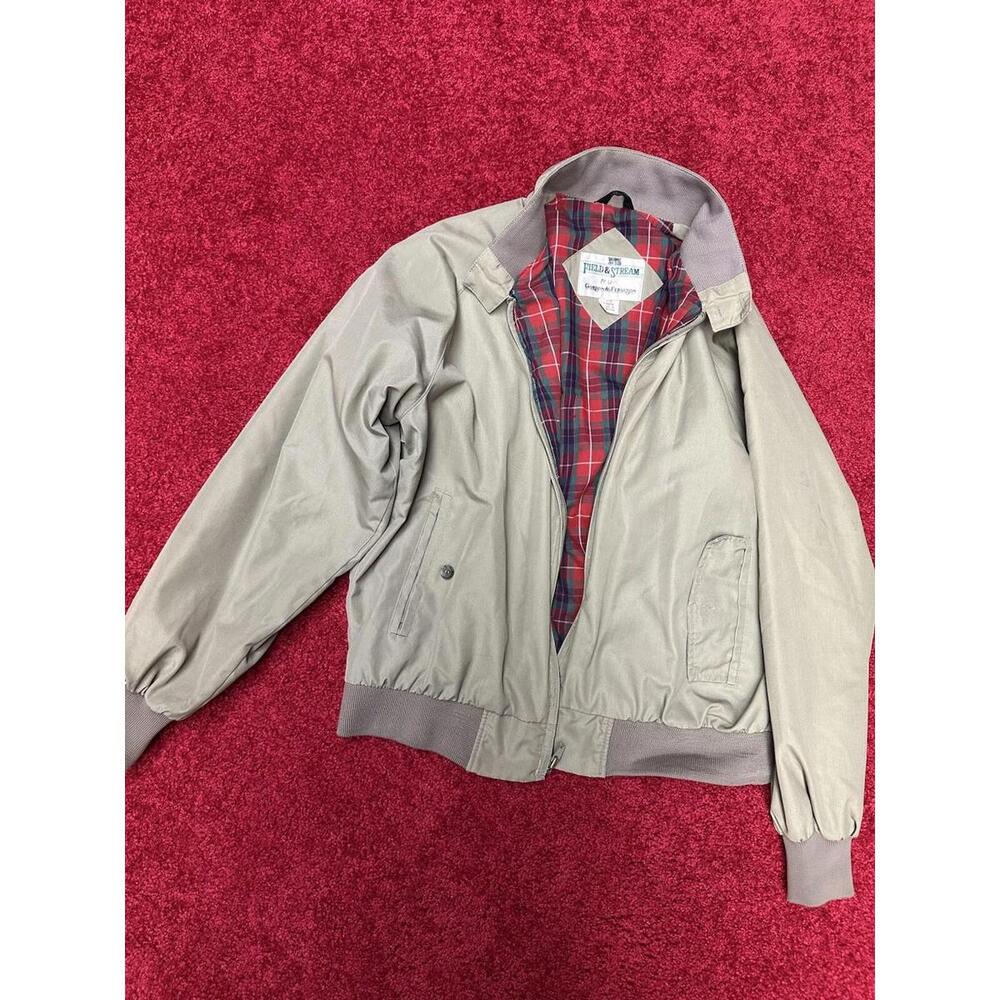 Vintage Field & Stream Jacket  Mens size Large Tan